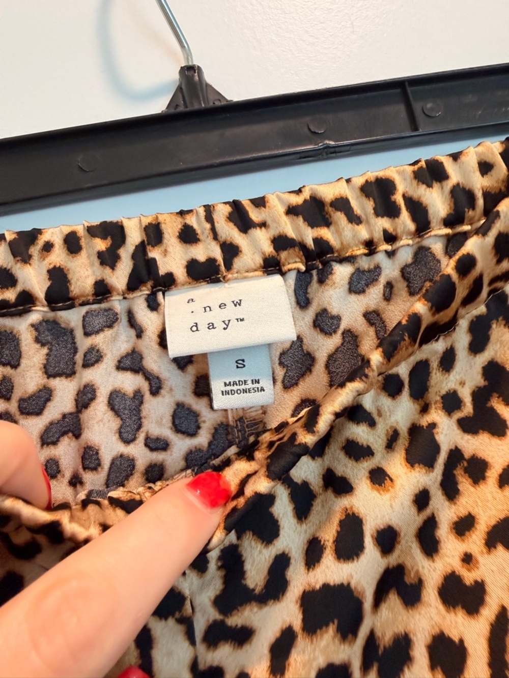 a new day Leopard Print Wide Leg Pants - Tan & Black - Picture 4 of 4